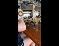 Blue hair green straw girl dance cup 