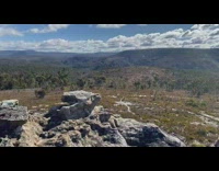 All around 360 view of the windy mountain