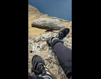 Collab WeirdM - Man kicks the rock and rolled down from the cliff