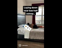 Boyfriend farts in bed next to girl 