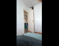 Dog called enters room jump to bed