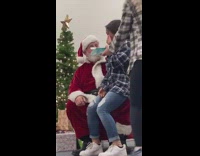 Girl emotionally wishes she could get a boyfriend from santa