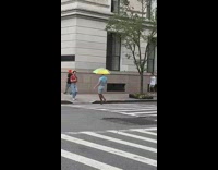 Guy in thigh high boots struts 