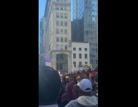 Women performs at Chuseok festival in Koreatown