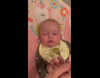 Baby first time tasting soft food reaction
