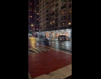 Collab WINY - Trash bin roll on street dragged by wind