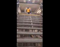 MTA employee drags teddy bear on floor