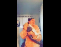 Collab Kale Salad IG - Girl dances with cat gets clawed