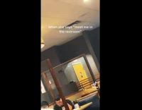 Man yells in restroom 