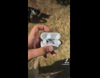 Guy finds missing airpod in cat 