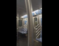 Collab Subway Creatures - Man sit sleep on own couch inside train