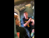 Collab BitchMP - Two guys fighting on train wanted to chill