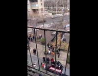 Chinese funeral held out on street