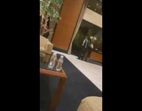 man suave dance moves hotel lobby
