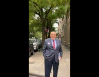 Cameraman yells at guy dressed as politician for halloween