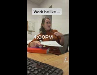 Lady lip syncs thats the stupidest thing throughout work day