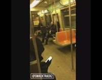 Collab Subway Creatures - man eats lucky charms in large red bowl 