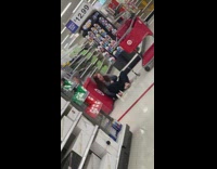 woman floor target tripod