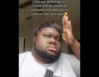 Collab BS Media - Guy hits side of head ghetto girl 