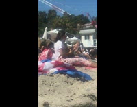 Couple photo shoot wine glass beach vacation