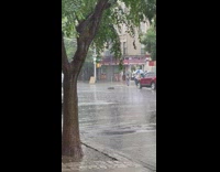 Manhole cover moves in storm 