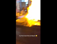 Hibachi chef bottle spills