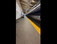 Collab WINY - Man throws beer can across the station