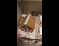 Guy with gingerbread house makes bad sexual joke with mom