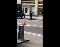 robbery scene filmed on nyc street