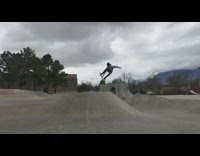 Collab ShredSlams - Skater dislocates ankle after he jumps off circle ramp, flies off board and falls on ground