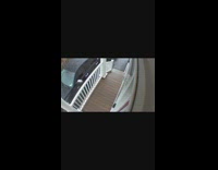 Man falls down the front porch stairs 