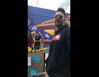 Girl records James Maslow from Big Time Rush doing the Diamond dance in front of a crowd of girls