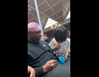 Random kid drinks strangers tacobell slushie