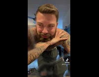 Collab BitchIG2 - Guy oversized fit shirtless tattoos 