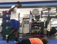 Collab KaleSaladIG - Guy jumps on gym jump box fail