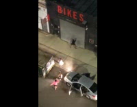 Group of ladies hype up friend who twerks to music 