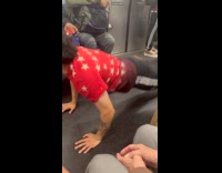 Collab WINY - Man floor twerking inside train 