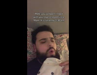 Guy laying in bed under blanket cant sleep