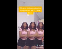 Me and siblings doing the renegade dance