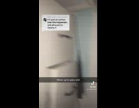 Girl in bathroom floor hit her head