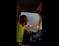 Two guys ride bicycle chased by police