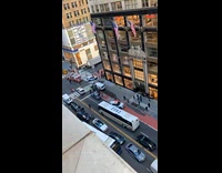 Van crashes on mailboxes on the sidewalk