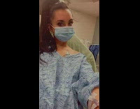 Girl falls on top of gymnastics pyramid