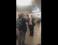 Donald Trump impersonator 
talks about giving money away to illegal governor #BluePointWhatTheL