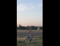 Man spin open jacket middle skate park