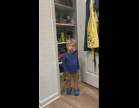 Little boy cries when told no more snacks 