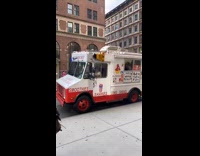 Collab winy - Two ice cream truck drivers compete for a parking spot