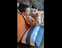Collab Clips MPUGC2 - Kid cuddling with stray cat