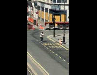 Guy white long sleeves dance street abs