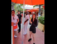 Man scared woman by screaming at her 